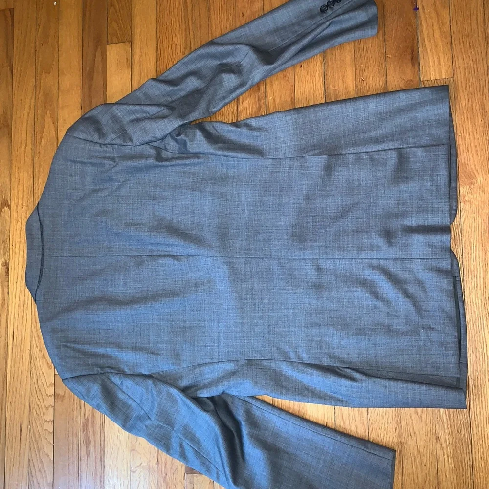 Prada Suit Men Grey Drop 8 100% Wool 54L